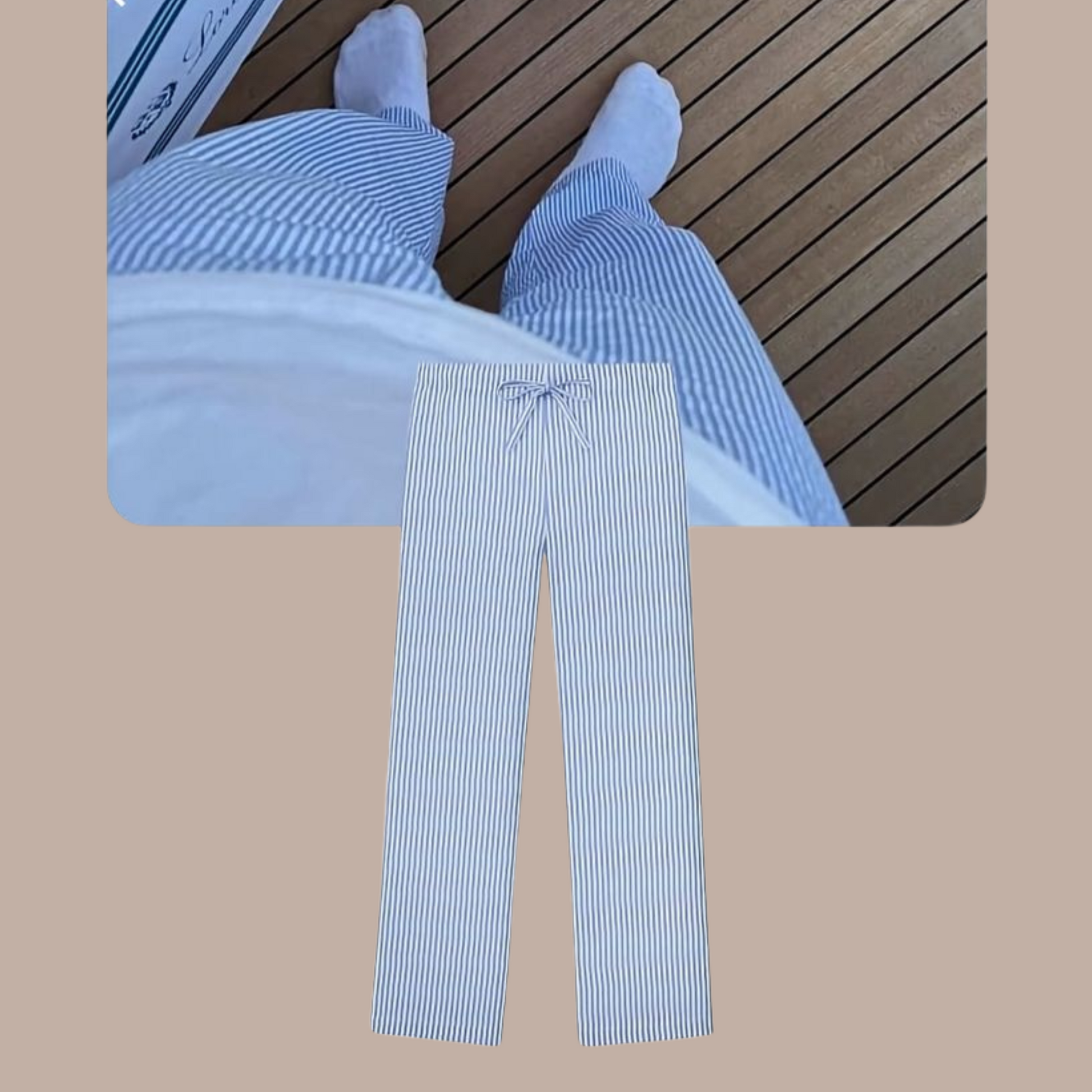 Yacht Club Striped Pant